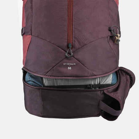 Women's Trekking 50 L Backpack MT100 Easyfit