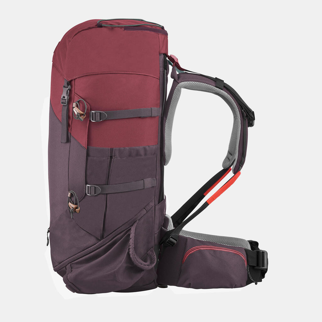 Sieviešu trekinga mugursoma “MT100 Easyfit”, 50 l ietilpība