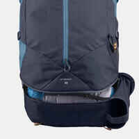 Mochila de montaña y trekking 60L Forclaz Trek100. Funda impermeable