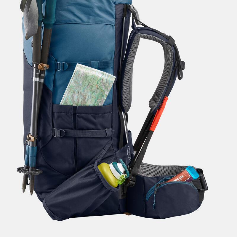 Backpack voor trekking dames 60 liter MT100 Easyfit