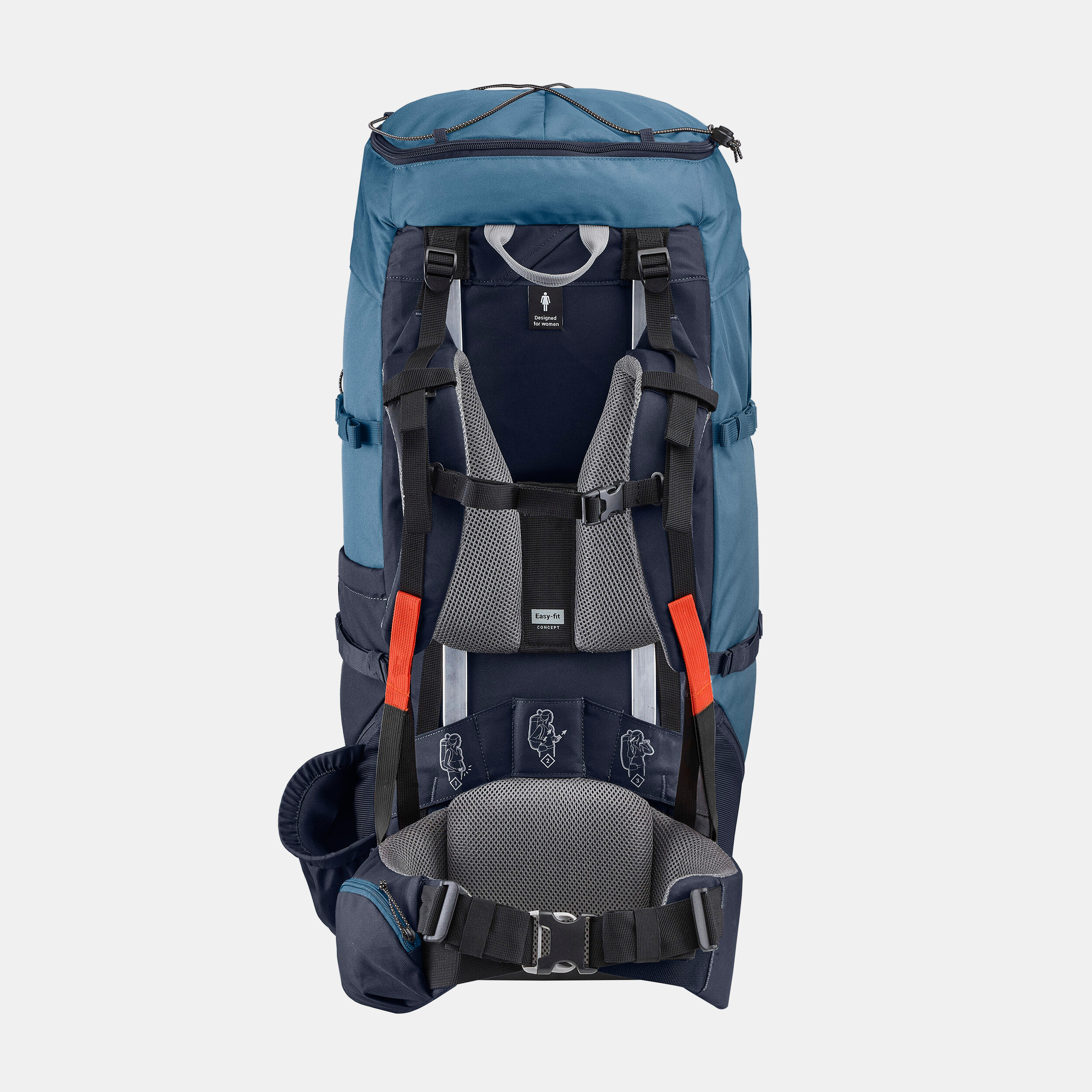 Zaino trekking TREK100 EASYFIT | 60 litri FORCLAZ | DECATHLON