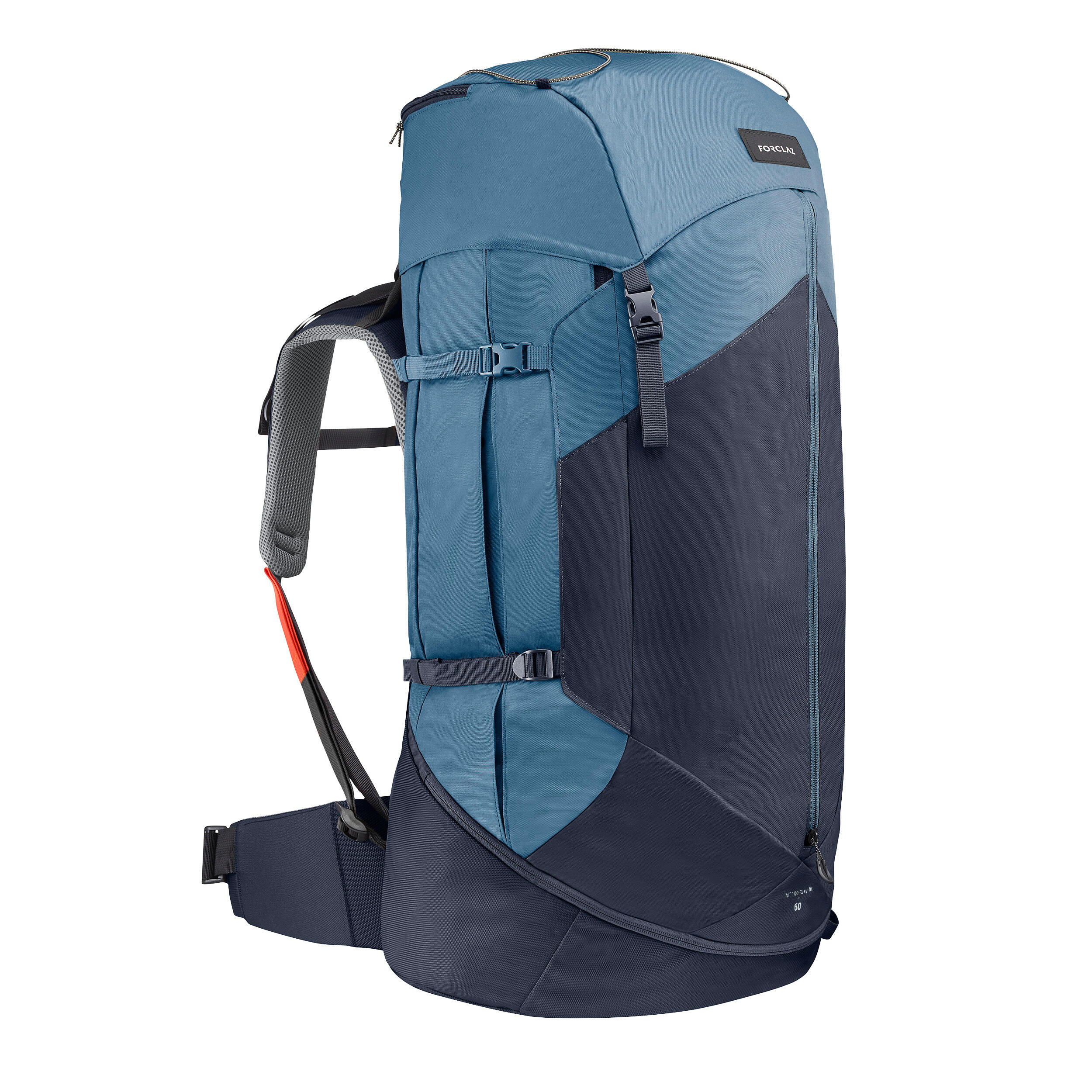 Mochila de montaña y trekking con funda impermeable 60Litros Forclaz  Trek100 FORCLAZ | Decathlon