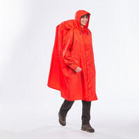 Hiking Rain Poncho L/XL - Red