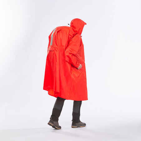 Poncho de pluie de randonnée - MT900 - 75L - Rouge - S/M