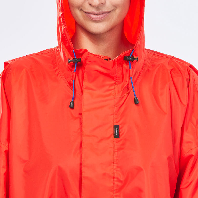 Impermeable Poncho Impermeable Mujer Impermeable Poncho Transpirable Largo  Portátil Impermeable (Color: Marrón, Talla : M)