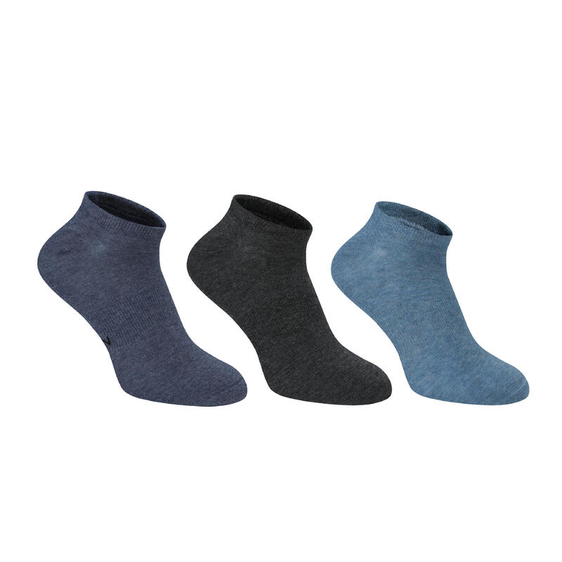 三雙入低筒襪－溫和藍