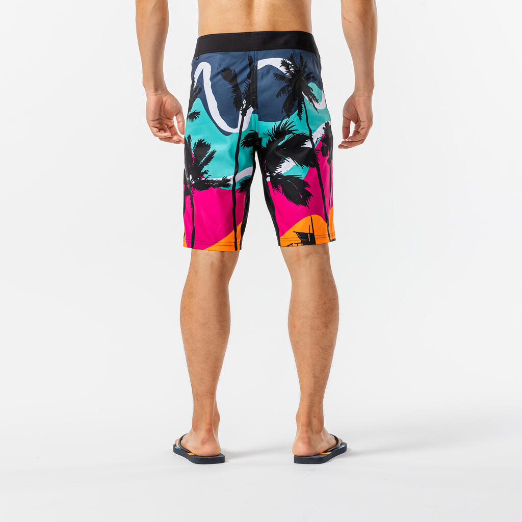 Boy's swim shorts - 100 surfcanvas green