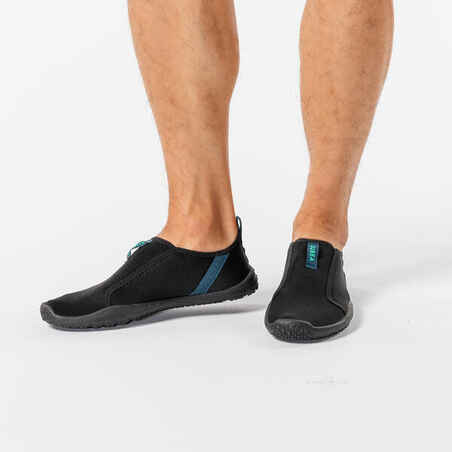 Ελαστικά παπούτσια πισίνας-θαλάσσης για ενήλικες Aquashoes 120 - Μαύρο