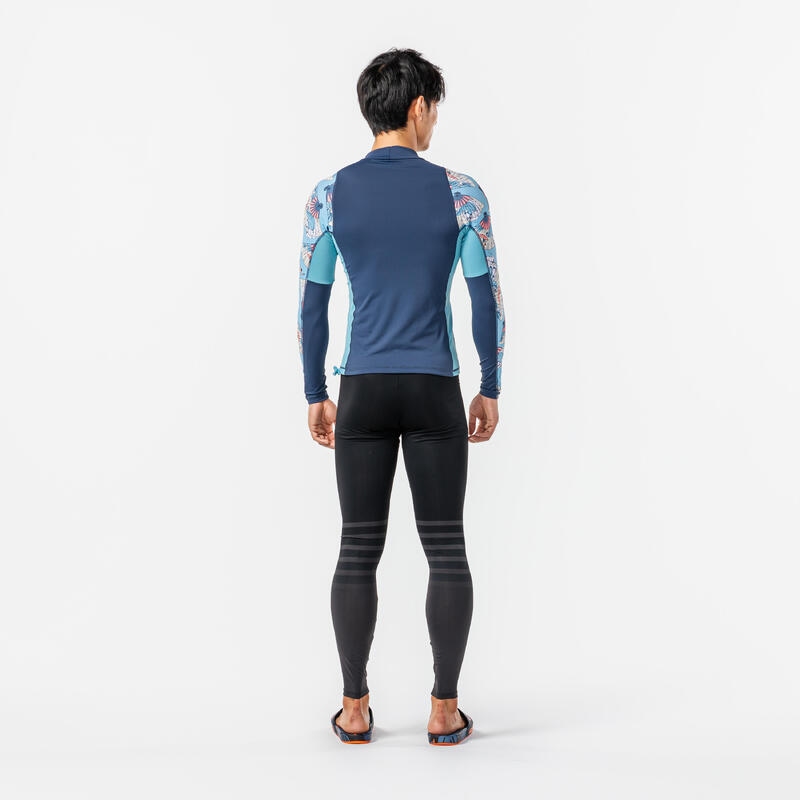 Leggings Protección Solar Surf Hombre Olaian 100 Azul Pizarra