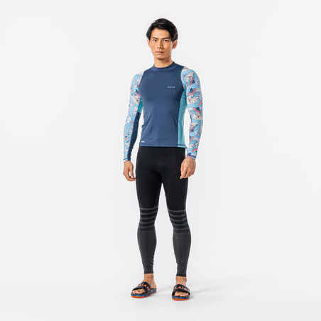 Leggings Protección Solar Surf Hombre Olaian 100 Azul Pizarra