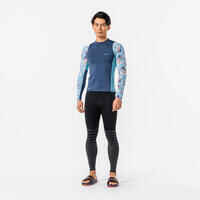 Men’s surfing 100 eco anti-UV leggings slate blue