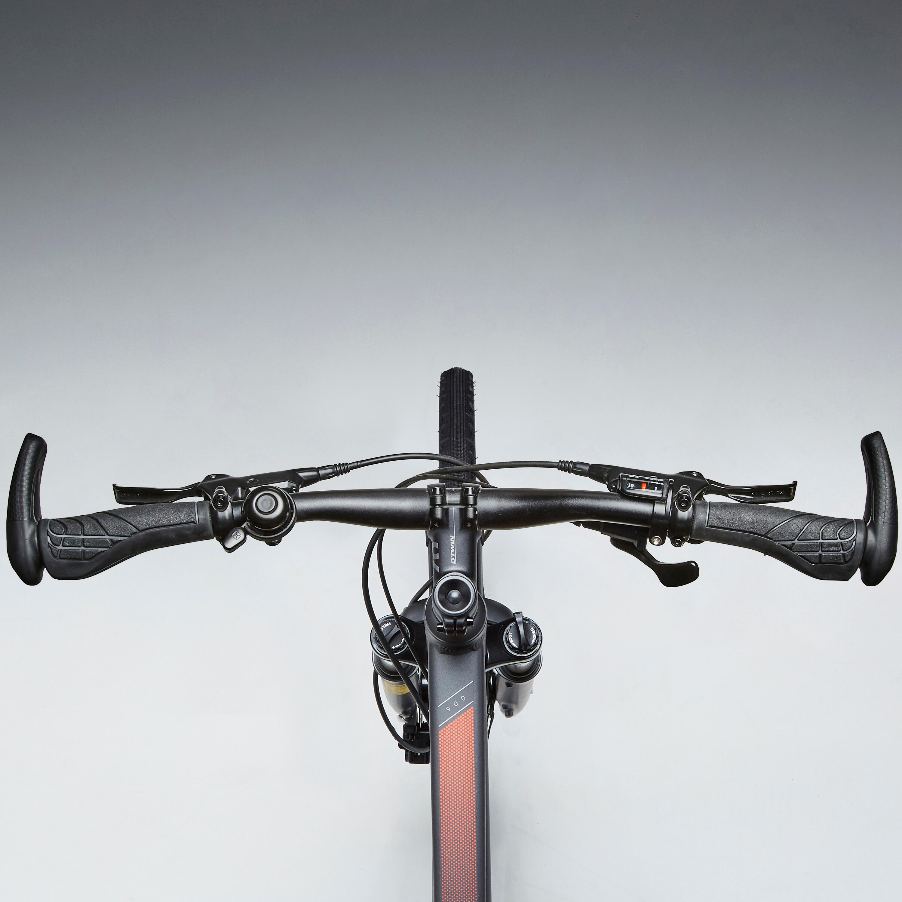 HYBRID BIKE RIVERSIDE 900 - GREY/ORANGE 3/11