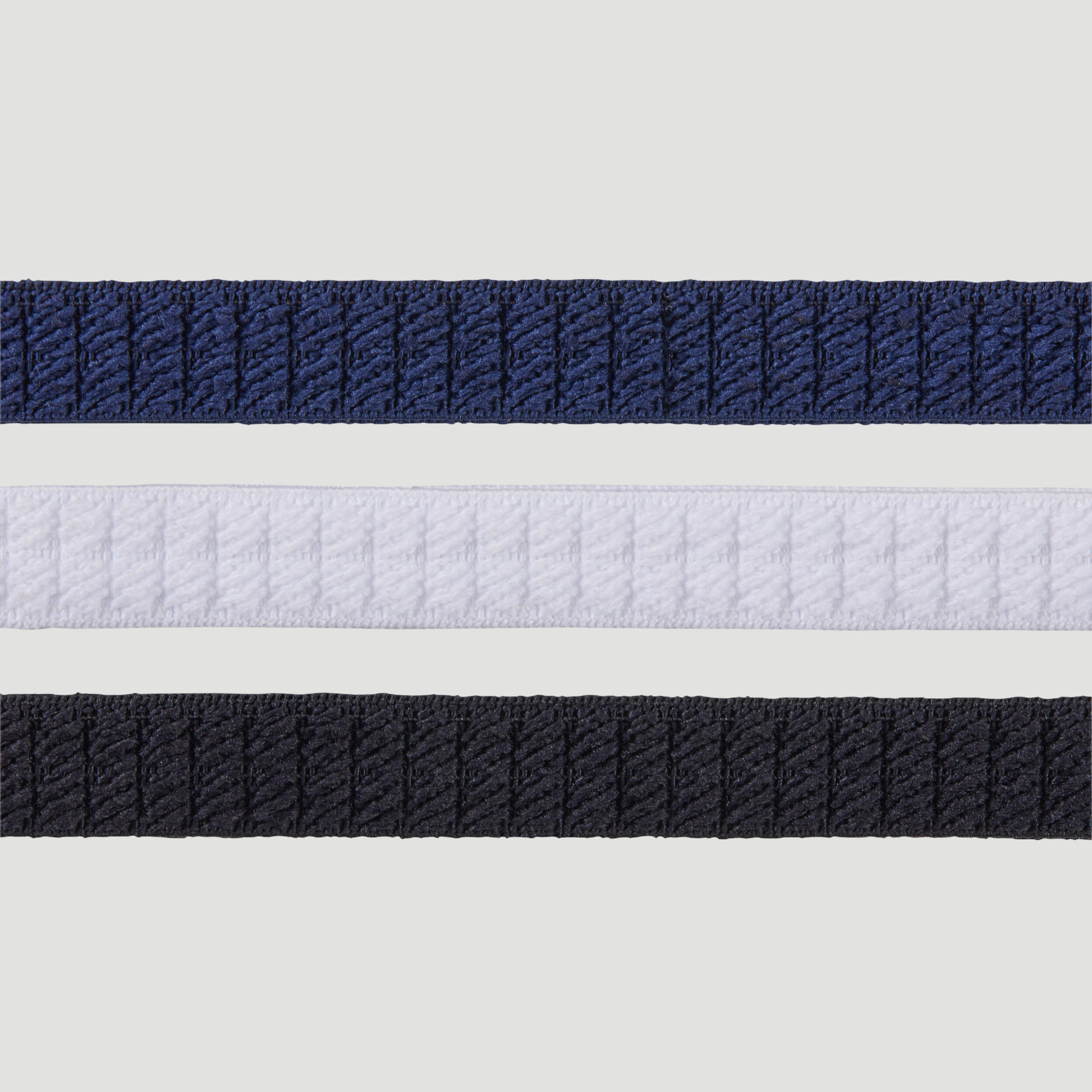 Unisex Elastic Hair Band Tri-Pack - Black/White/Navy