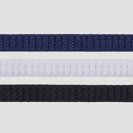 Tennis Haarband 3 Stck. schwarz/weiss/marineblau