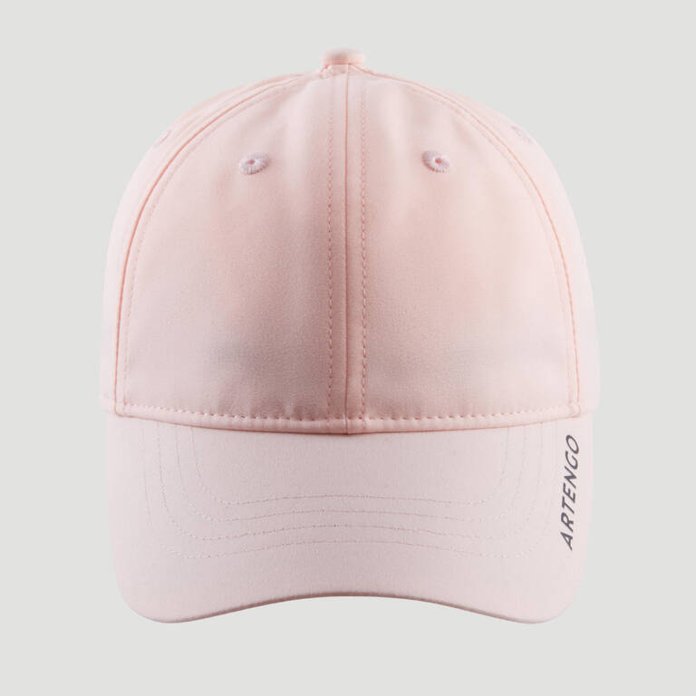 Topi Tenis 54 cm TC 500 - Pink Terang / Abu-abu