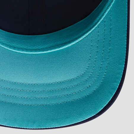 56 cm Tennis Cap TC 500 - Navy / Turquoise