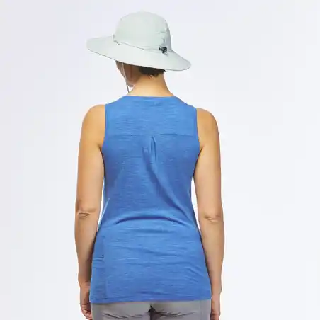 WOMEN’S ANTI-UV TREKKING HAT - MT500 - PALE GREEN