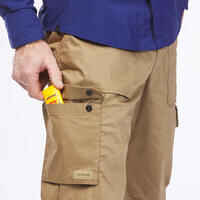 Men's Desert Trekking Anti-UV Eco-Designed Trousers Desert 900 - brown 