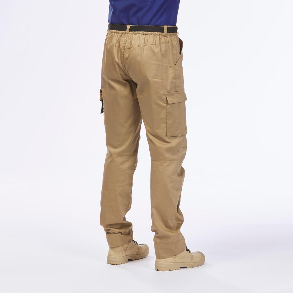 Pantalon de désert trekking anti-UV éco-conçu DESERT 900 marron Homme