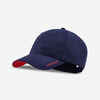 Tenisa cepure ar nagu “TC 500”, 58 cm, tumši zila/sarkana