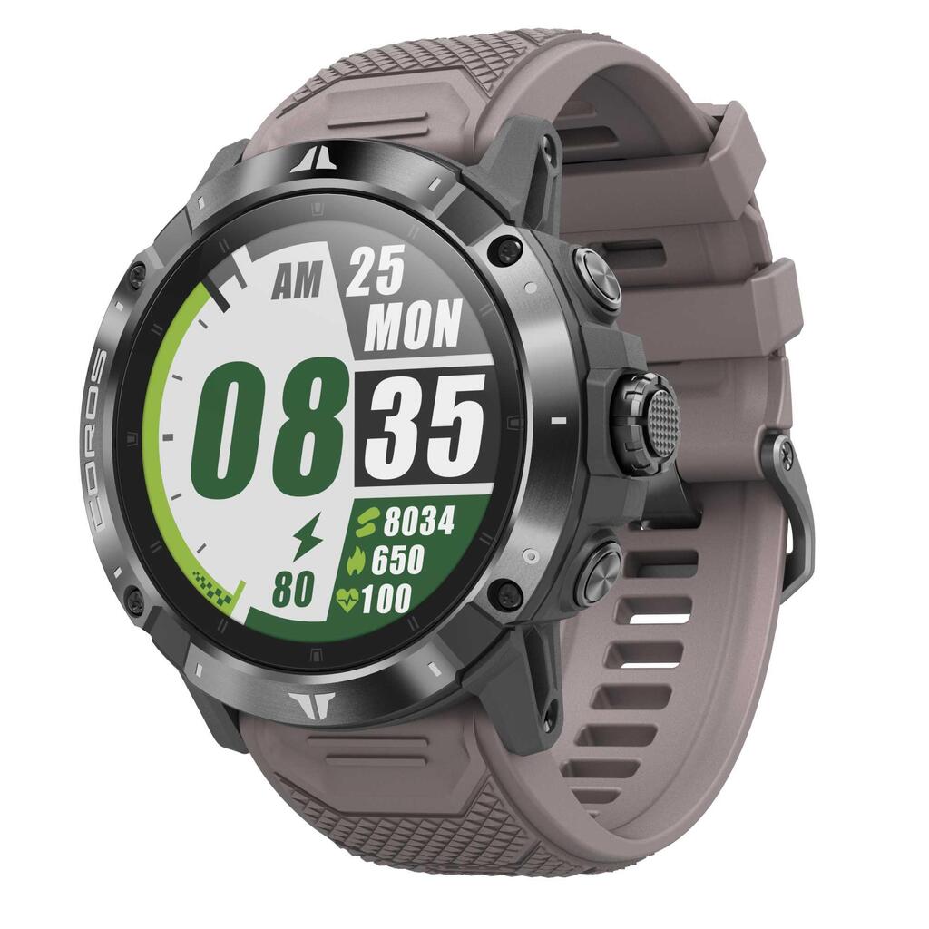 Inteligentné bežecké a outdoorové hodinky s GPS a kardio Vertix 2 sivé
