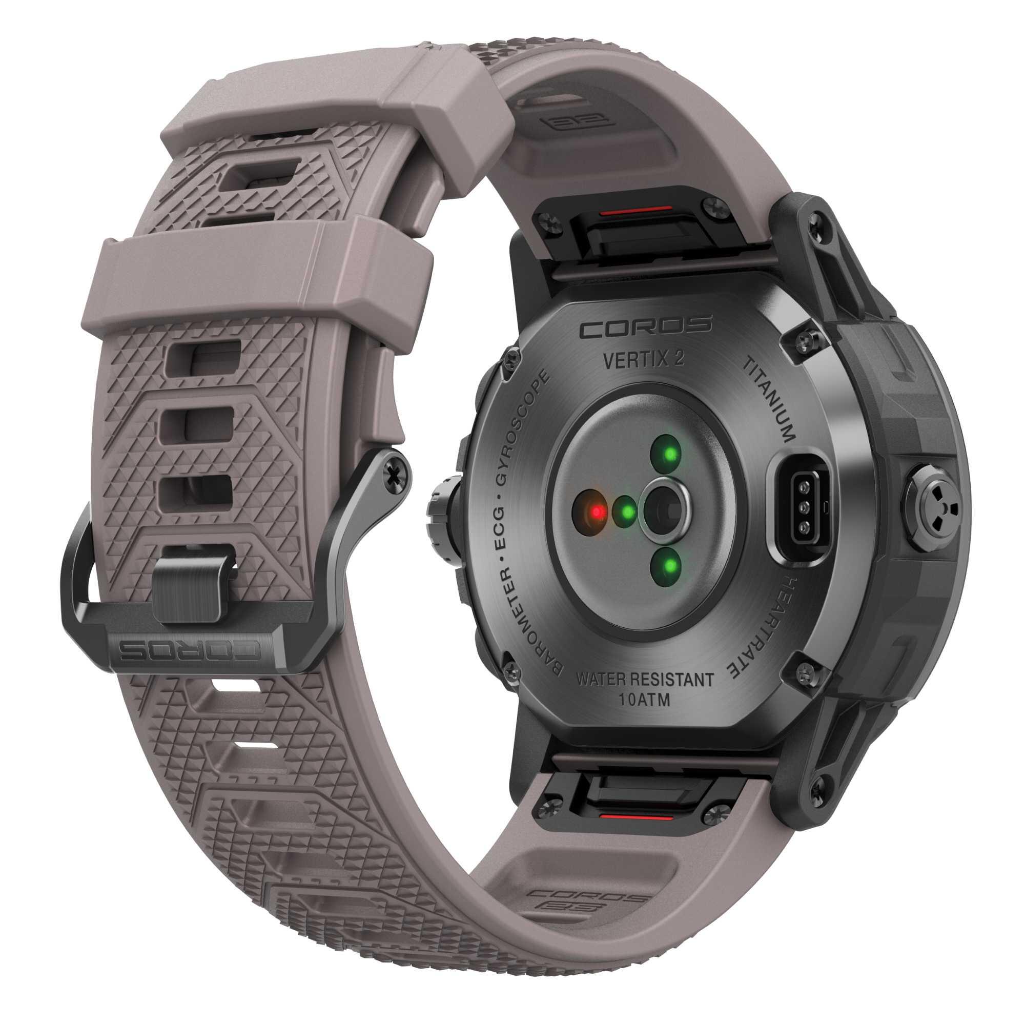 COROS Inteligentné bežecké a outdoorové hodinky s GPS a kardio Vertix 2 sivé bez · záber 6