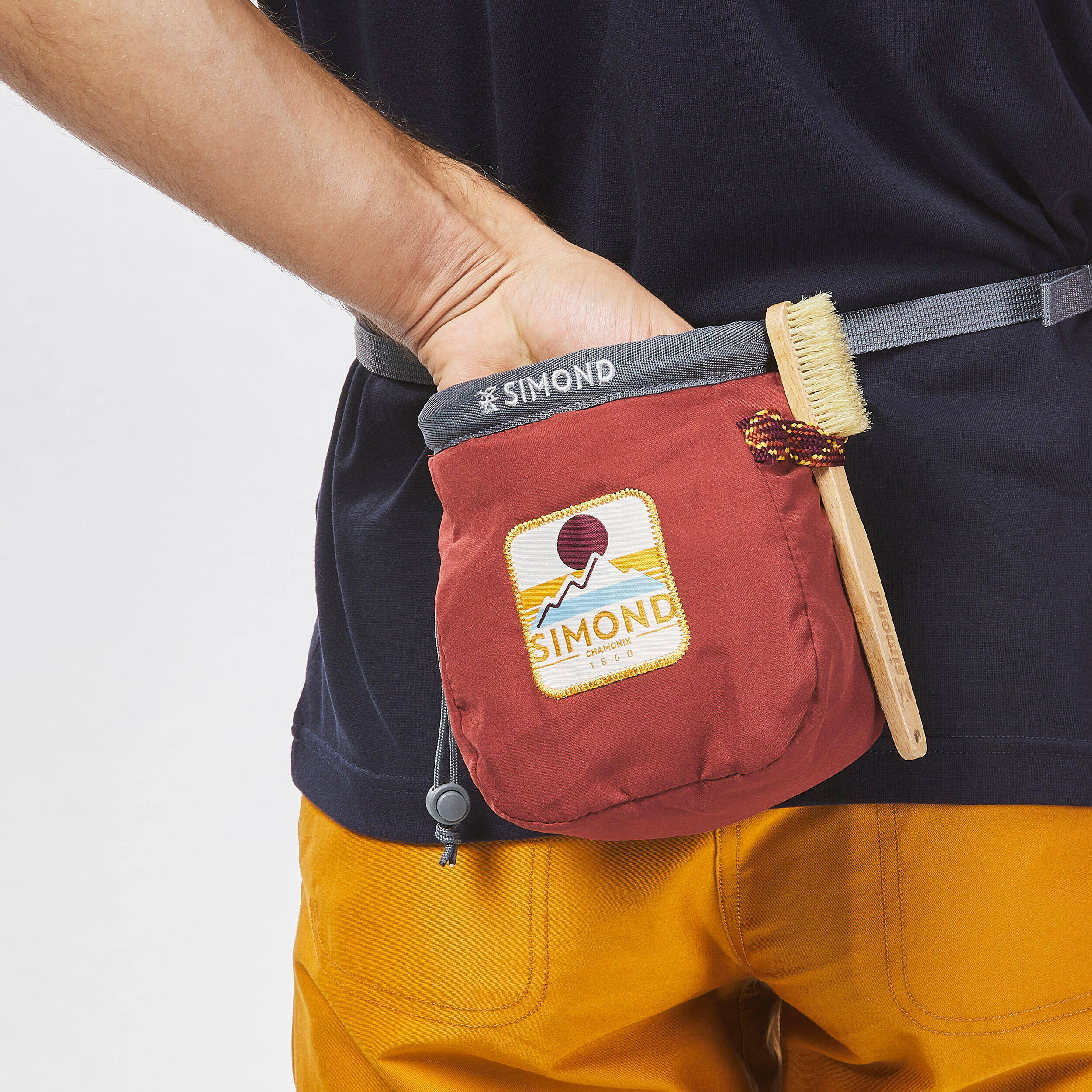 CLIMBING CHALK BAG VERTIKA SIZE L - BROWN -  3