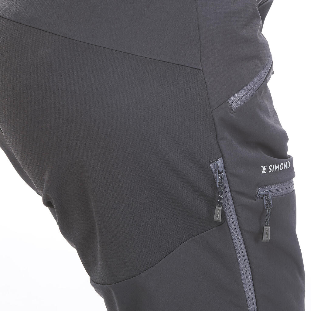 Men’s Mountaineering Trousers - ALPINISM LIGHT EVO - GREY