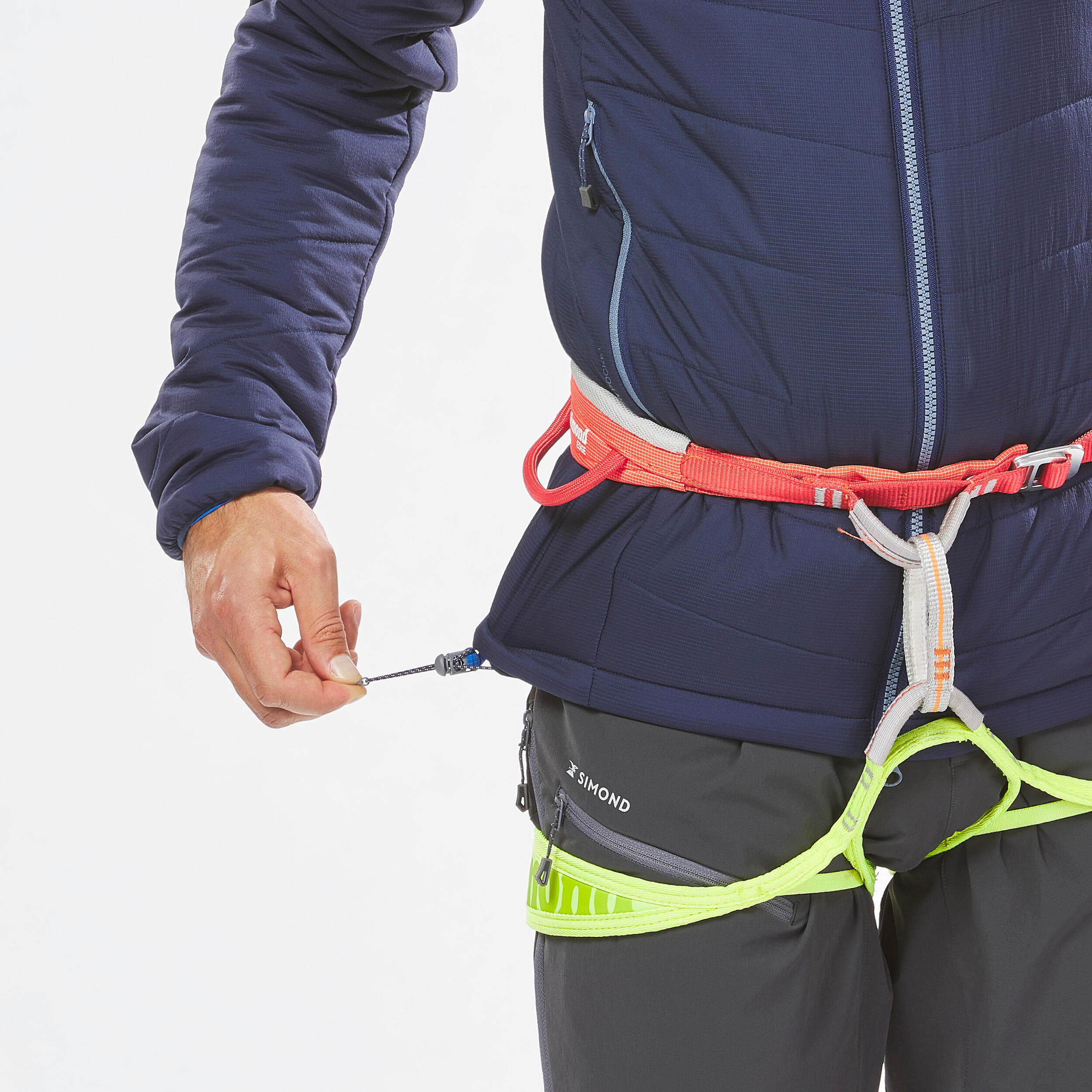 Men’s compressible padded mountaineering jacket, navy 6/12