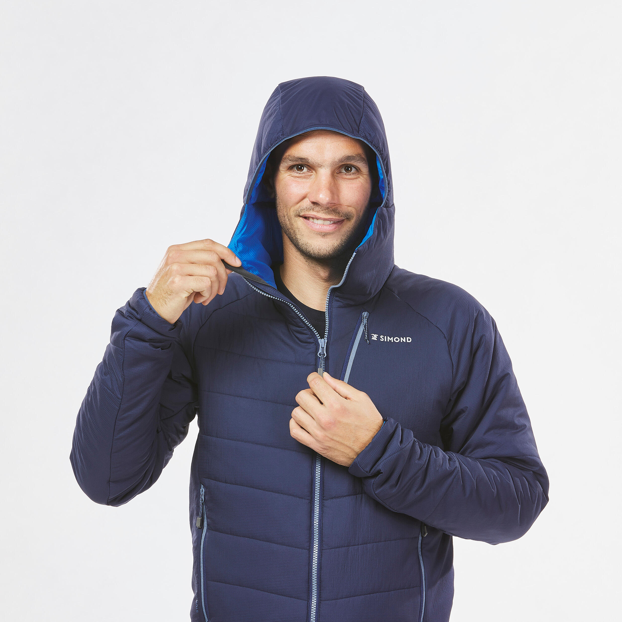 Men’s compressible padded mountaineering jacket, navy 4/12