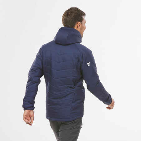 Men’s compressible padded mountaineering jacket, navy