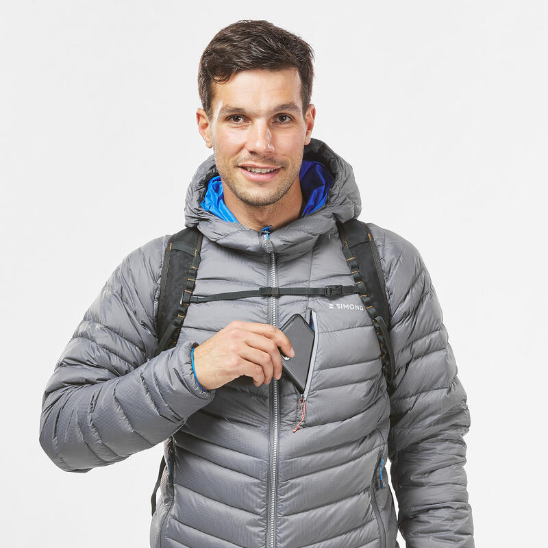 Daunenjacke Herren - Alpinism Light grau