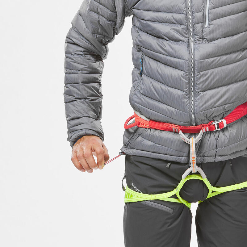 Casaco de penas de alpinismo - ALPINISM LIGHT Homem Cinzento