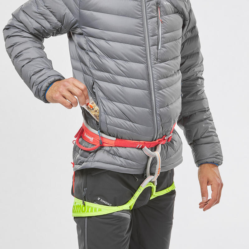 Casaco de penas de alpinismo - ALPINISM LIGHT Homem Cinzento