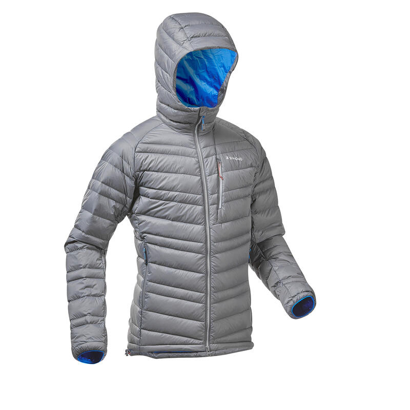 Men's mountaineering down jacket MOUNTAINEERING - Light Grey - S By SIMOND | Decathlon