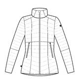 Women Trekking Down Jacket - MT100 -5°C Grey