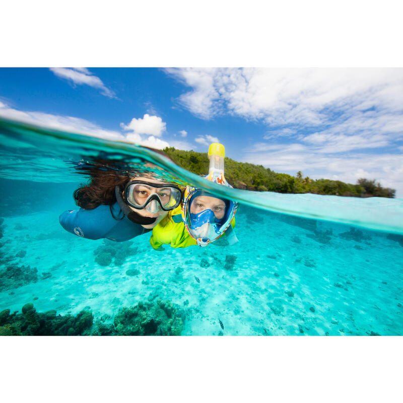 Set snorkeling scufundări SUBEA mască + tub 100 Negru Adulți