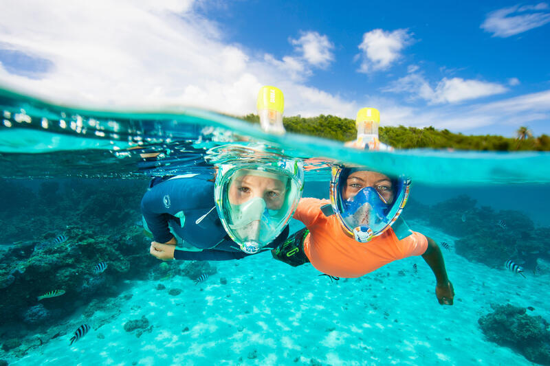 Maska pełnotwarzowa do snorkelingu dla dzieci Subea Easybreath JR XS