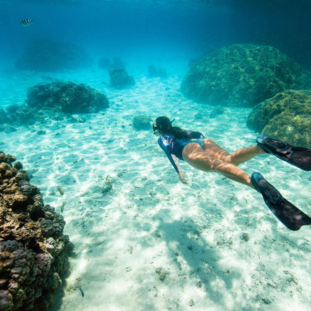 Aletas de snorkeling para Adulto Subea Snk 100 negro