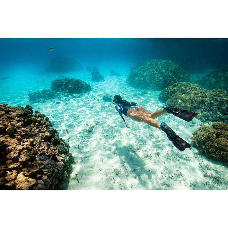 Labe de înot scufundări și snorkeling FF 100 scurte Negru Adulți