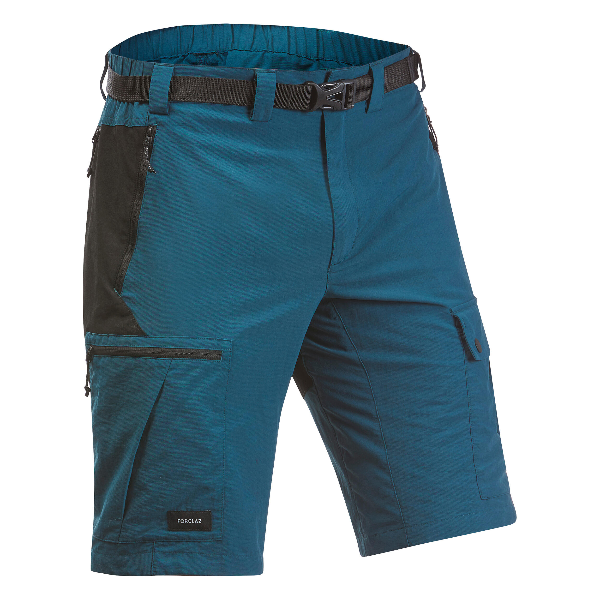 Pantalon scurt Rezistent Trekking la munte MT500 Albastru Bărbați