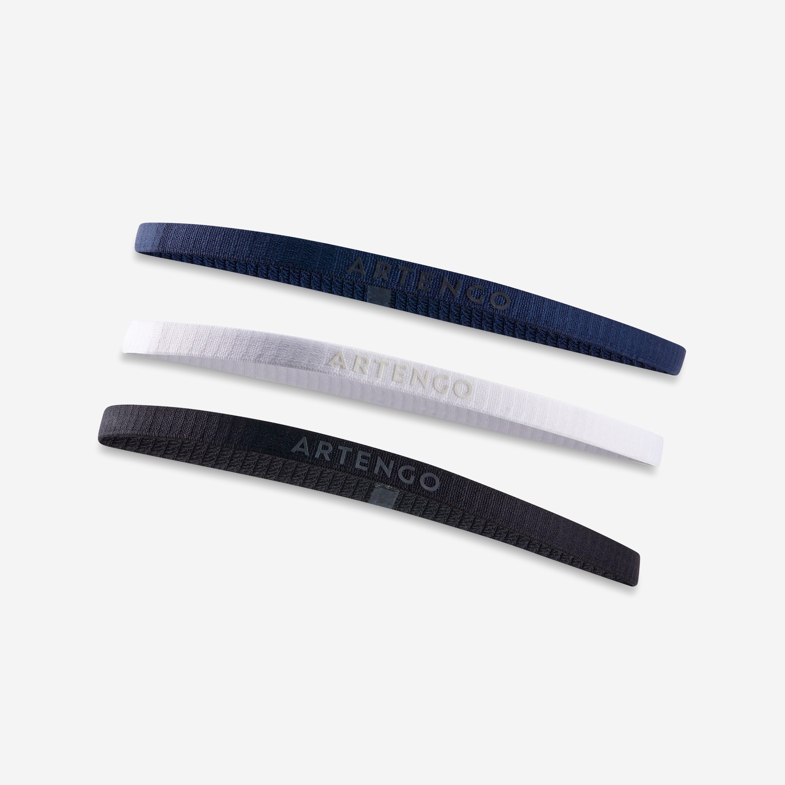 Elastic band maintien cheveux  x3 
noir blanc marine - Tennis - Artengo- Clubs - Entreprises - Collectivités - Associations