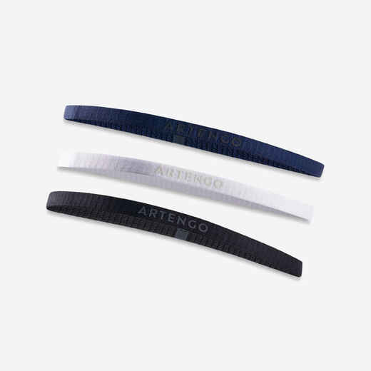 
      Elastīga matu lente, 3 gab, melna, balta, tumši zila
  