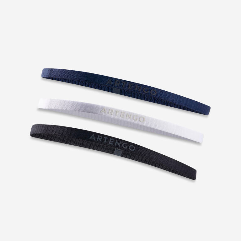 Unisex Elastic Hair Band Tri-Pack - Black/White/Navy