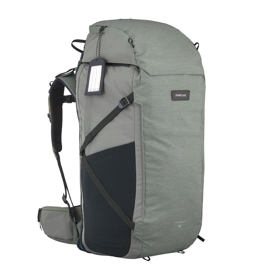 Reiserucksack Herren Kofferöffnung Backpacking - Travel 900 - 70 + 6 Liter 