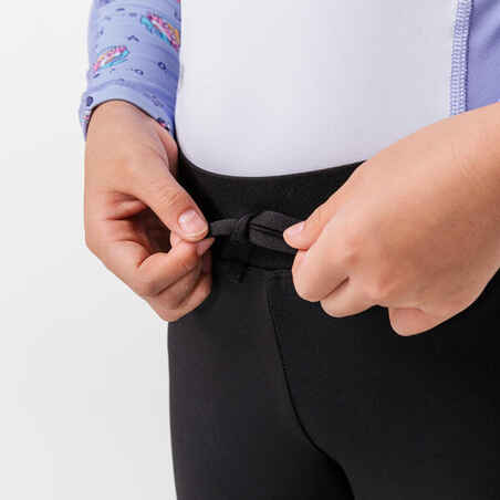מכנסי טייטס עם הגנת UV - שחור