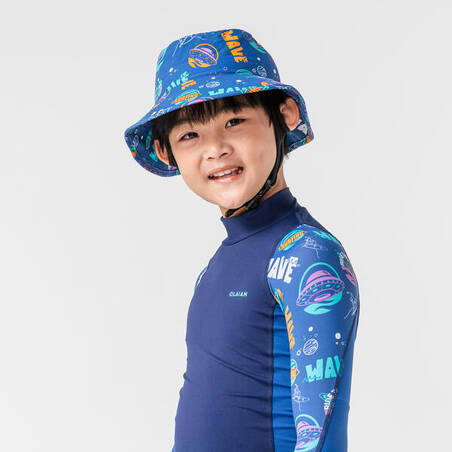 Surfing junior hat blue space