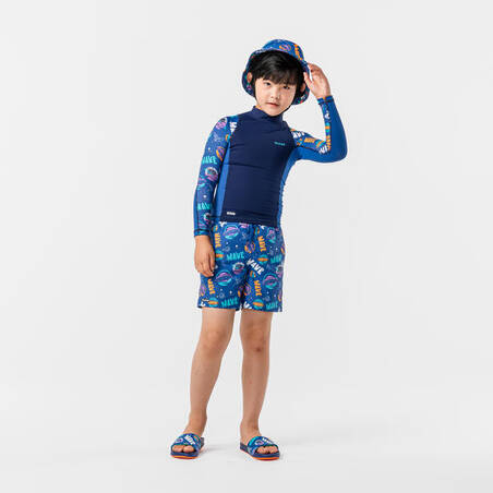 Surfing junior hat blue space