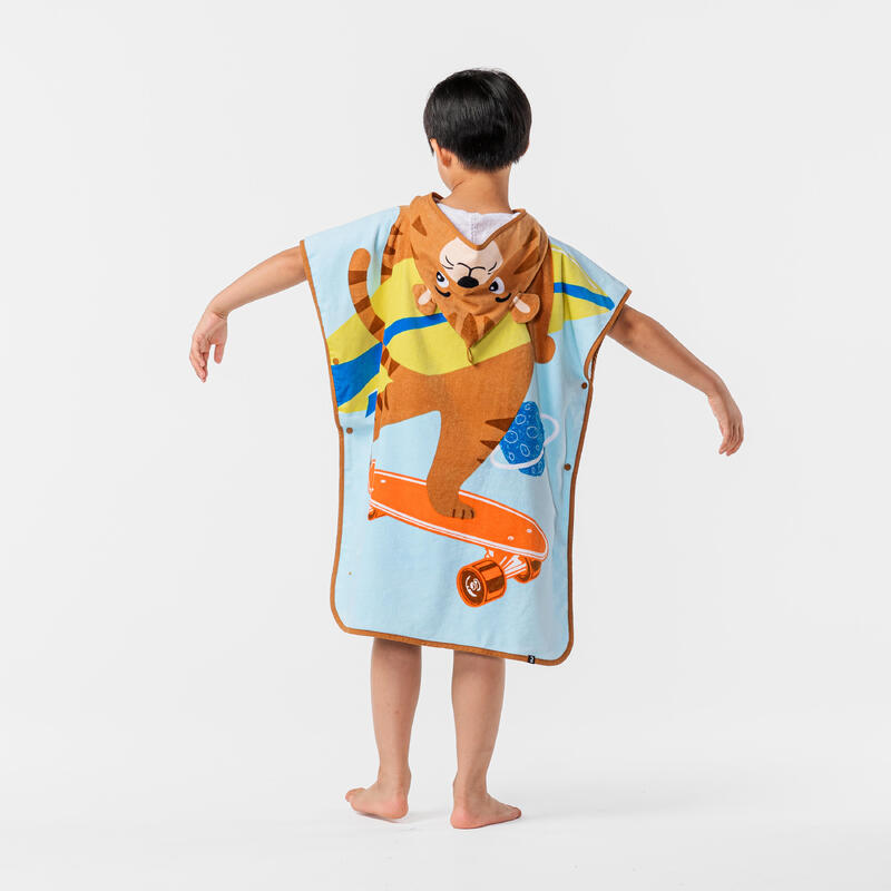 Surfing junior poncho small tiger