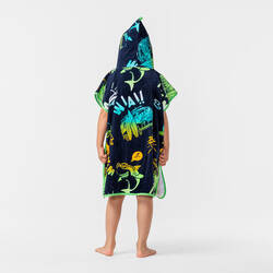 Kids' Surf Poncho 110 to 135 cm - 500 Vanlife Blue